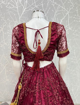 Maroon Heavy lehenga
